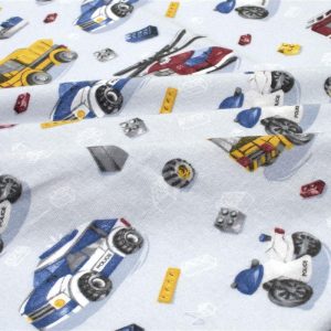ΠΑΝΑ ΦΑΝΕΛΑ bebe Toys 46 80X80 Sky Blue 100% Cotton Flannel - Image 1