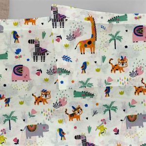 ΜΑΞΙΛΑΡΟΘΗΚΗ ΕΜΠΡΙΜΕ bebe Zoo 556 35X45 White-Multi 100% Cotton - Image 1