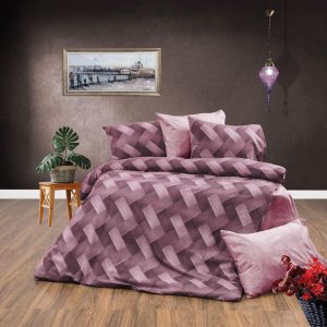 ΣΕΝΤΟΝΙΑ ΕΜΠΡΙΜΕ ΣΕΤ 4 τεμ Αλκμήνη 453 240X270 Mauve 70/30 Cott/Pol - Image 1