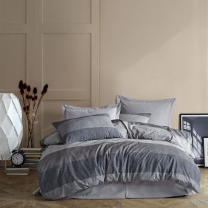 ΣΕΝΤΟΝΙΑ ΕΜΠΡΙΜΕ ΣΕΤ 4 τεμ Νεφέλη 342 240X270 Grey 70/30 Cott/Pol - Image 1