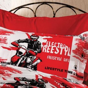 ΜΑΞΙΛΑΡΟΘΗΚΗ ΕΜΠΡΙΜΕ kids Motocross 288 50X70 Red 70/30 Cott/Pol - Image 1