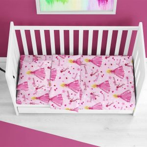 ΣΕΝΤΟΝΙΑ ΕΜΠΡΙΜΕ ΣΕΤ 3 τεμ bebe Princess 392 120X160 Pink 70/30 Cott/Pol - Image 1