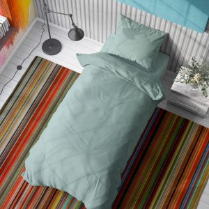 ΣΕΝΤΟΝΙΑ ΣΕΤ 3 τεμ Solid 497 160X240 Aqua Cotton 100% - Image 1