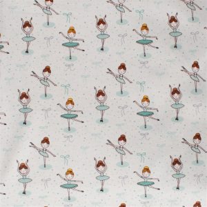 ΠΑΝΑ ΦΑΝΕΛΑ bebe Μπαλαρίνα 166 80X80 Green Flannel Cotton 100% - Image 1