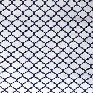ΠΑΝΑ ΧΑΣΕΣ bebe Windows 176 80X80 White-Dark blue Cotton 100% - Image 1