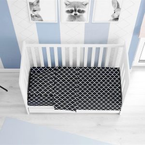 ΣΕΝΤΟΝΙΑ ΕΜΠΡΙΜΕ ΣΕΤ 3 τεμ bebe Windows 175 120X160 Dark blue-White Cotton 100%