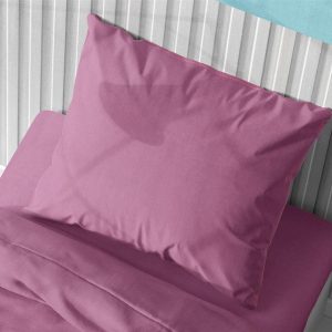 ΜΑΞΙΛΑΡΟΘΗΚΗ Solid 492 50X70 Lila Cotton 100% - Image 1