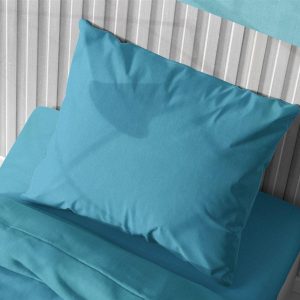 ΜΑΞΙΛΑΡΟΘΗΚΗ Solid 493 50X70 Turquoise Cotton 100% - Image 1