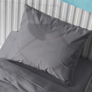 ΜΑΞΙΛΑΡΟΘΗΚΗ Solid 495 50X70 Dark grey Cotton 100% - Image 1