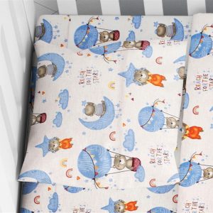 ΜΑΞΙΛΑΡΟΘΗΚΗ ΕΜΠΡΙΜΕ bebe Reach the stars 191 35X45 Sky blue Cotton 100% - Image 1