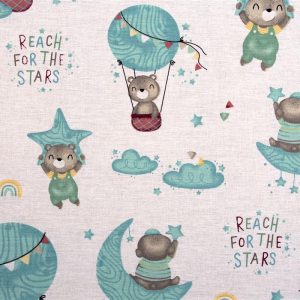 ΠΑΝΑ ΧΑΣΕΣ bebe Reach the stars 192 80X80 Green Cotton 100% - Image 1