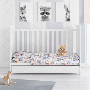 ΣΕΝΤΟΝΙΑ ΕΜΠΡΙΜΕ ΣΕΤ 3 τεμ bebe Reach the stars 191 120X160 Sky blue Cotton 100% - Image 1