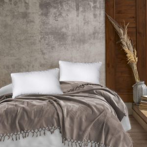 ΚΟΥΒΕΡΤΑ ΠΙΚΕ Jacquard 220Χ240 Vizon Cotton 100% - Image 1