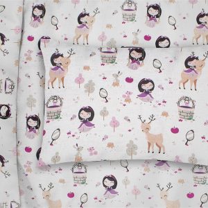 ΜΑΞΙΛΑΡΟΘΗΚΗ ΕΜΠΡΙΜΕ bebe Lily & Deer 179 35X45 White-Pink Cotton 100% - Image 1