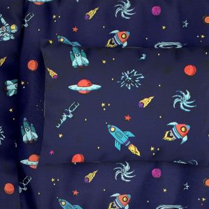 ΜΑΞΙΛΑΡΟΘΗΚΗ ΕΜΠΡΙΜΕ bebe Space 189 35X45 Blue Cotton 100%