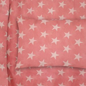 ΜΑΞΙΛΑΡΟΘΗΚΗ ΕΜΠΡΙΜΕ bebe Star 34 35X45 Coral Cotton 100% - Image 1