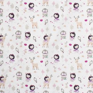 ΠΑΝΑ ΧΑΣΕΣ bebe Lily & Deer 179 80X80 White-Pink Cotton 100% - Image 1