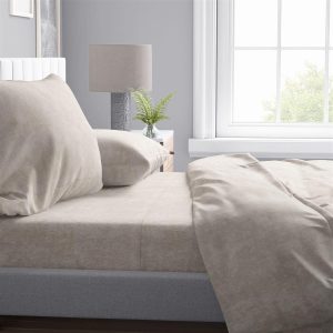 ΣΕΝΤΟΝΙΑ ΣΕΤ 4 τεμ Shadow 11 240X270 Beige Cott/Pol 70/30 - Image 1