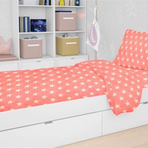 ΣΕΝΤΟΝΙΑ ΕΜΠΡΙΜΕ ΣΕΤ 2 τεμ kids Star 34 160X240 Coral Cotton 100%