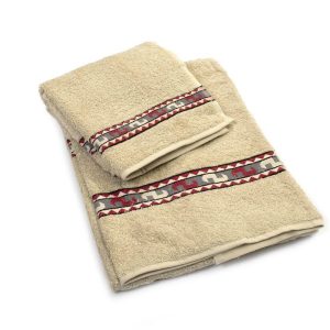 Πετσέτα Σετ 2 τεμ ZUCCHI 40X60,60X110 Jacquard Μπεζ 100% Cotton