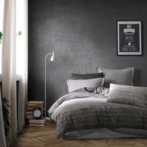 Παπλωματοθήκη Εμπριμέ Shades of Grey 485 220X240 Grey 70/30 Cott/Pol - Image 1