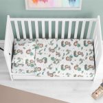 Κατωσέντονο Με Λάστιχο bebe Lion 534 0,70X1,40X0,15 Green 100% Cotton