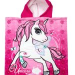 Πόντσο Θαλάσσης Quick Dry Unicorn 24 50X100 Pink 100% Microfiber