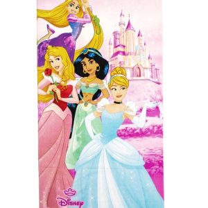 Πετσέτα Θαλάσσης Quick Dry Disney Home Princess 30 70X140 Pink 100% Microfiber - Image 1