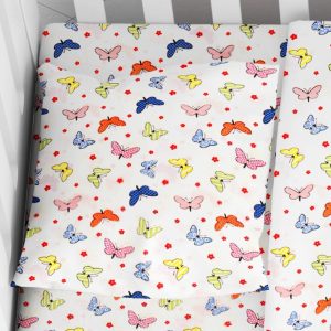 ΜΑΞΙΛΑΡΟΘΗΚΗ ΕΜΠΡΙΜΕ bebe Butterfly 49 35X45 Rotary Print Cotton 100% - Image 1