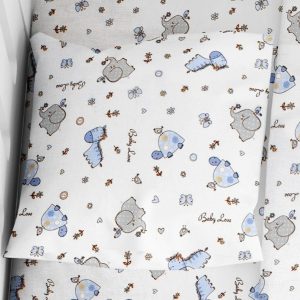 ΜΑΞΙΛΑΡΟΘΗΚΗ ΕΜΠΡΙΜΕ bebe Elephant 174 35X45 Blue Cotton 100% - Image 1