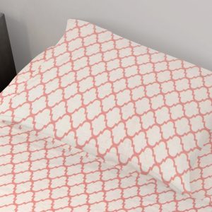 ΜΑΞΙΛΑΡΟΘΗΚΗ ΕΜΠΡΙΜΕ Windows 161 50X70 White-Coral Cotton 100% - Image 1