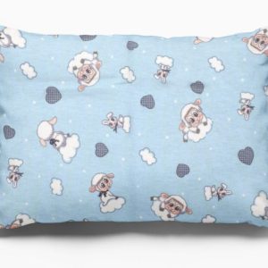 ΜΑΞΙΛΑΡΟΘΗΚΗ ΕΜΠΡΙΜΕ kids Προβατάκι 06 50X70 Sky blue Flannel cotton 100% - Image 1