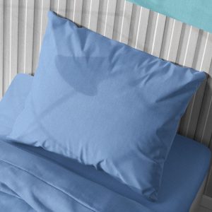 ΜΑΞΙΛΑΡΟΘΗΚΗ Solid 498 50X70 Sky blue Cotton 100% - Image 1