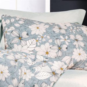 ΜΑΞΙΛΑΡΟΘΗΚΗ ΕΜΠΡΙΜΕ Ήρα 425 50X70 White-Denim Blue Cott/Pol 70/30 - Image 1