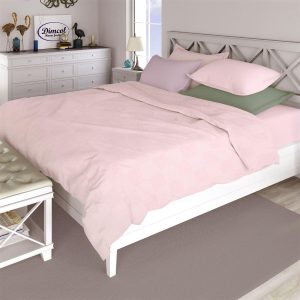 Κουβέρτα Πικέ Μονόχρωμη 165X250 Ροζ 100% Cotton - Image 1