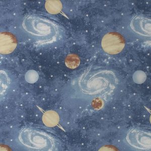 Σεντονάκι Λίκνου bebe Milky Way 185 80X110 Blue 100% Cotton - Image 1