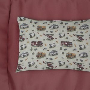 Μαξιλαροθήκη Εμπριμέ bebe Toys 47 35X45 Olive 100% Cotton Flannel - Image 1