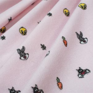 Πάνα Φανέλα bebe Looney Tunes 39 80X80 Pink 100% Cotton Flannel - Image 1