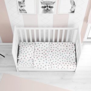 ΣΕΝΤΟΝΙΑ ΕΜΠΡΙΜΕ ΣΕΤ 3 τεμ bebe Star 101 120X160 Green Cotton 100% - Image 1