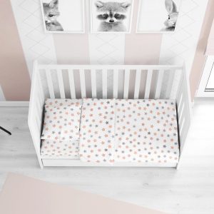 ΣΕΝΤΟΝΙΑ ΕΜΠΡΙΜΕ ΣΕΤ 3 τεμ bebe Star 103 120X160 Grey Cotton 100% - Image 1