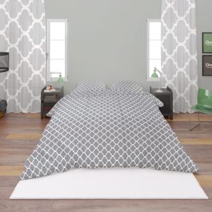 ΣΕΝΤΟΝΙΑ ΕΜΠΡΙΜΕ ΣΕΤ 4 τεμ Windows 135 220X240 Grey Cotton 100% - Image 1