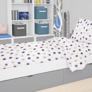 ΣΕΝΤΟΝΙΑ ΕΜΠΡΙΜΕ ΣΕΤ 2 τεμ kids Star 102 160X240 Blue Cotton 100%