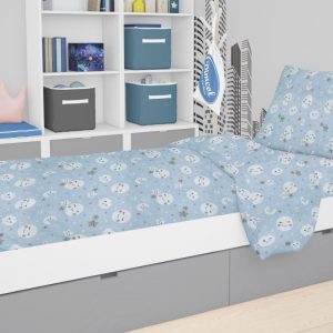 ΣΕΝΤΟΝΙΑ ΕΜΠΡΙΜΕ ΣΕΤ 3 τεμ kids Smile 81 160X240 Blue Cotton 100% - Image 1
