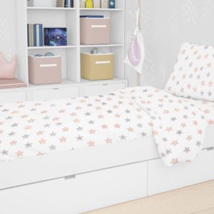 ΣΕΝΤΟΝΙΑ ΕΜΠΡΙΜΕ ΣΕΤ 3 τεμ kids Star 103 160X240 Grey Cotton 100% - Image 1