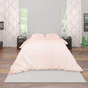 ΠΑΠΛΩΜΑΤΟΘΗΚΗ ΕΜΠΡΙΜΕ Windows 161 220X240 White-Coral Cotton 100% - Image 1
