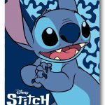 Κουβέρτα Fleece Disney Home Stitch 26 100X140 Blue 100% Polyester