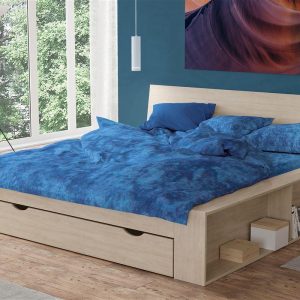 Σεντόνι 1 τεμ Premium Shadow 631 240X270 Electric Blue 100% Cotton - Image 1