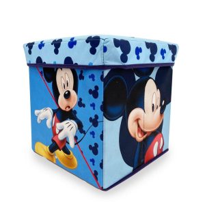 Κουτί-Σκαμπό Disney Home Mickey 14 30X30X30 Sky Blue 100% Polyester - Image 1