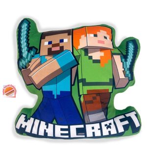 Μαξιλάρι 3D Mojang Minecraft 18 40 cm Green 100% Velboa - Image 1