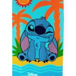 Πετσέτα Θαλάσσης Quick Dry Disney Home Lilo & Stitch 75 70X140 Sky Blue 100% Microfiber